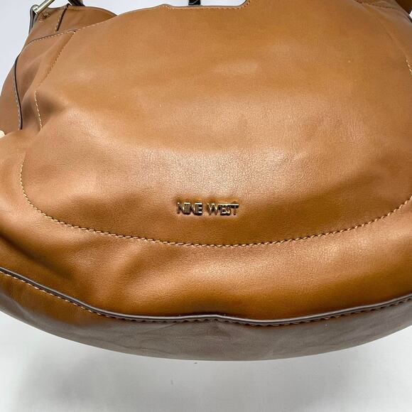 Nine West Sypress Tobacco‎ Brown Vegan Leather Medium Hobo Bag - Picture 4 of 8